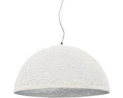 vidaXL Hanglamp E27 Ø50 cm wit en zilver