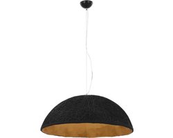 vidaXL Hanglamp E27 Ø70 cm zwart en goud