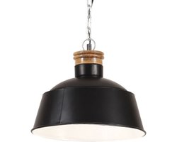 vidaXL Hanglamp industrieel E27 32 cm zwart