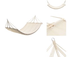 vidaXL Hangmat - Hangmatten - Hang Mat - Hang Matten - Hangmat 210 x 150 cm (crème)