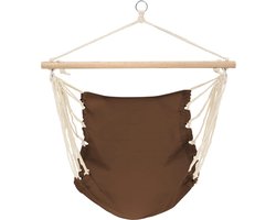 vidaXL - Hangstoel - opvouwbaar - bruin