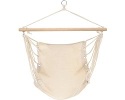 vidaXL - Hangstoel - opvouwbaar - crème
