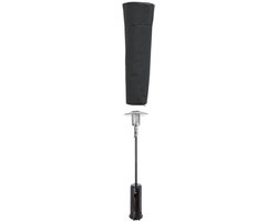 vidaXL Heaterhoes - Piramidevormig - 86x47x241 cm - Zwart Terrasheaterhoes - Beschermen Terrasheater - Heaterhoes - Buitenkleding - Parasolhoes