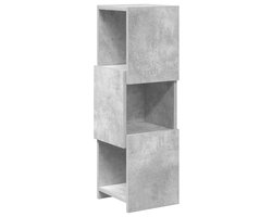 vidaXL - Hoekkast - 25,5x25x80cm - Bewerkt - hout - Beton - Grijs