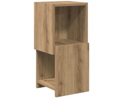 vidaXL - Hoekkast - Artisan - Eiken - 25,5x25x55cm - Bewerkt - hout