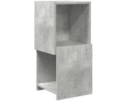 vidaXL - Hoekkast - Beton - Grijs - 30,5x30x65cm - Bewerkt - hout
