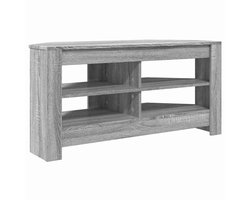 vidaXL - HoekTVKabinet - 102 - x - 40,5 - x - 45 - cm - Grijs - Sonoma - Bewerkt - hout