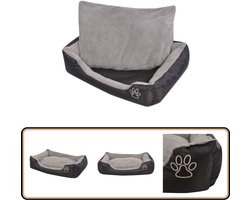 vidaXL Hondenbed S - Zwart, Waterafstotend & Comfortabel Hondenmand - Hondenbed - Hondenkussen - Luxe Hondenmand - Waterafstotend Hondenbed