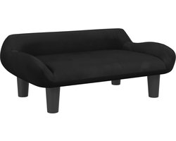 vidaXL - Hondenmand - 70x40x24 - cm - fluweel - zwart