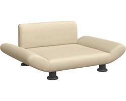 vidaXL - Hondenmand - 70x45x28 - cm - stof - crèmekleurig