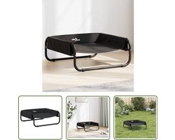 vidaXL Hondenmand - Hondentent - Hondenmand verhoogd oxford stof en staal antracietkleurig - Hondenbed - Comfortabele Hondenmand - Luxe Hondenmand