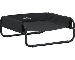 vidaXL - Hondenmand - verhoogd - oxford - stof - en - staal - antracietkleurig