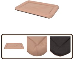vidaXL Hondenmatras Beige - Maat L, Waterafstotend Hondenmatras - Hondenkussen - Hondenbed - Waterdicht Matras - Honden Accessoires
