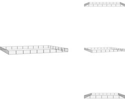 vidaXL Hondenren - Hondenrennen - Dierenren - Hondenkennel - Hondenkennel 32 panelen 100x50 cm gepoedercoat staal zwart
