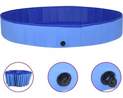 vidaXL - Hondenzwembad - inklapbaar - 300x40 - cm - PVC - blauw