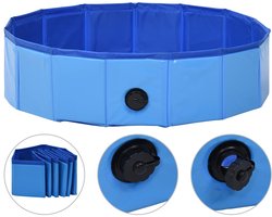 vidaXL - Hondenzwembad - inklapbaar - 80x20 - cm - PVC - blauw