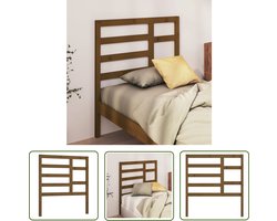 vidaXL Hoofd Bord - Houten Hoofdbord - Hoofdbord 81x4x104 cm massief grenenhout honingbruin - Hoofdeinde - Klassieke Stijl - Grenenhout