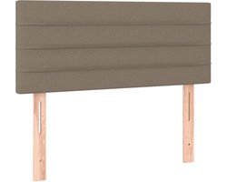 vidaXL - Hoofdbord - 100x5x78/88 - cm - stof - taupe