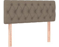vidaXL - Hoofdbord - 100x7x78/88 - cm - stof - taupe