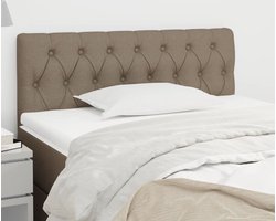 vidaXL Hoofdbord 100x7x78/88 cm - Stof Taupe Hoofd Bord - Hoofdkussen - Bedkleden - Slaap Accessoires - Bedroom Decor