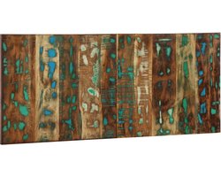 vidaXL - Hoofdbord - 120 - cm - massief - gerecycled - hout - meerkleurig