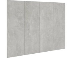 vidaXL - Hoofdbord - 120x1,5x80 - cm - bewerkt - hout - betongrijs