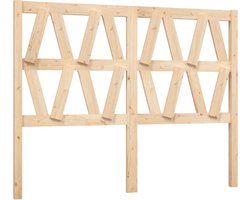 vidaXL - Hoofdbord - 126x4x100 - cm - massief - grenenhout