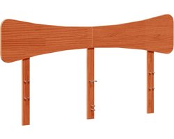 vidaXL - Hoofdbord - 160 - cm - massief - grenenhout - wasbruin