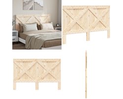 vidaXL Hoofdbord 160x104 cm massief grenenhout - Hoofdbord - Hoofdborden - Hoofdbord Bed - Hoofdeinde Bed