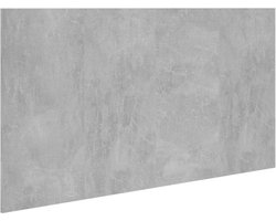 vidaXL - Hoofdbord - 160x1,5x80 - cm - bewerkt - hout - betongrijs