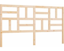 vidaXL - Hoofdbord - 186x4x104 - cm - massief - grenenhout
