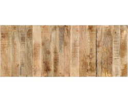 vidaXL - Hoofdbord - 200 - cm - massief - ruw - mangohout