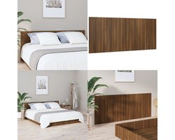 vidaXL Hoofdbord 200x1,5x80 cm bewerkt hout bruin eikenkleur - Hoofdbord - Hoofdborden - Hoofdeinde - Houten Hoofdbord