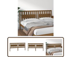 vidaXL Hoofdbord - 205,5x4x100 cm - Grenenhout - Honingbruin Hoofd Bord - Bed Frame - Rustiek Interieur - Houten Hoofdbord - Grenenhout Meubilair