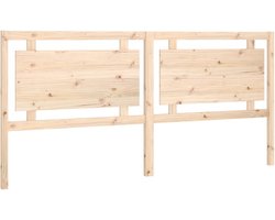 vidaXL - Hoofdbord - 205,5x4x100 - cm - massief - grenenhout