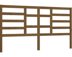 vidaXL - Hoofdbord - 206x4x104 - cm - massief - grenenhout - honingbruin