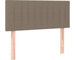 vidaXL - Hoofdbord - 80x5x78/88 - cm - stof - taupe