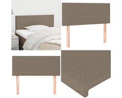 vidaXL Hoofdbord 80x5x78/88 cm stof taupe - Hoofdbord - Hoofdborden - Hoofdeinde - Houten Hoofdbord