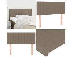 vidaXL Hoofdbord 90x5x78/88 cm stof taupe - Hoofdbord - Hoofdborden - Hoofdeinde - Houten Hoofdbord