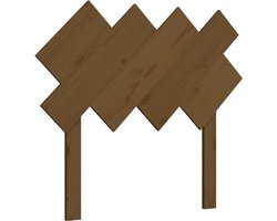 vidaXL - Hoofdbord - 92x3x81 - cm - massief - grenenhout - honingbruin