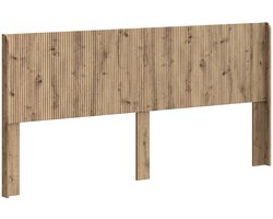 vidaXL - Hoofdbord - Artisanaal - eiken - Bewerkt - hout