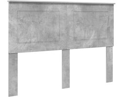 vidaXL - Hoofdbord - Beton - Grijs - 100 - cm - Geconstrueerd - hout