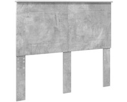 vidaXL - Hoofdbord - Beton - Grijs - 100 - cm - Geconstrueerd - hout