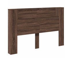vidaXL - Hoofdbord - Bruin - Eiken - 160 - x - 16,5 - x - 103,5 - cm - Bewerkt - hout