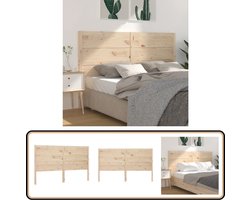vidaXL Hoofdbord - Grenenhout - 166x4x100 cm Hoofdboard - Hoofdenbord - Houten Hoofdbord - Grenenhout - Vintage Meubels