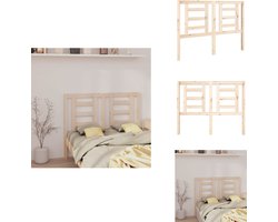 vidaXL Hoofdbord - Hoofdborden - Hoofdeinde - Houten Hoofdbord - Hoofdbord 126x4x100 cm massief grenenhout