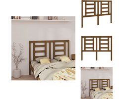 vidaXL Hoofdbord - Hoofdborden - Hoofdeinde - Houten Hoofdbord - Hoofdbord 126x4x100 cm massief grenenhout honingbruin