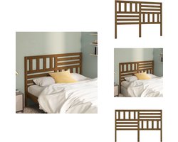 vidaXL Hoofdbord - Hoofdborden - Hoofdeinde - Houten Hoofdbord - Hoofdbord 146x4x100 cm massief grenenhout honingbruin