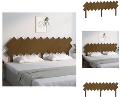 vidaXL Hoofdbord - Hoofdborden - Hoofdeinde - Houten Hoofdbord - Hoofdbord 196x3x80,5 cm massief grenenhout honingbruin