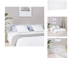 vidaXL Hoofdbord - Hoofdborden - Hoofdeinde - Houten Hoofdbord - Hoofdbord 200x1,5x80 cm bewerkt hout wit